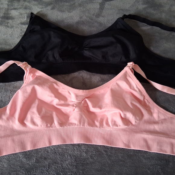 no brand Other - Nursing bra set stretchy women's 2 PC Set pink and black